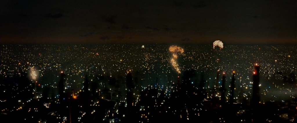 Blade Runner opening cityscape - dystopian Los Angeles 2019