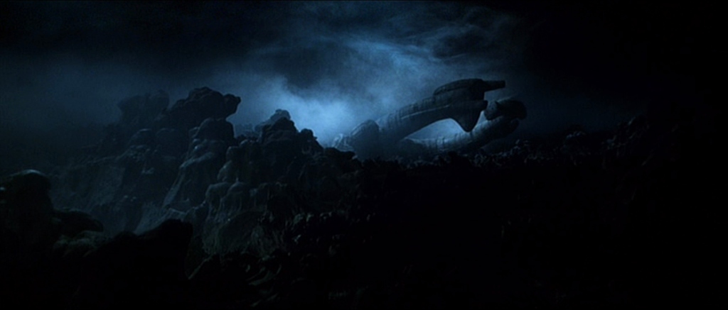 The derelict spacecraft on LV-426 from Alien